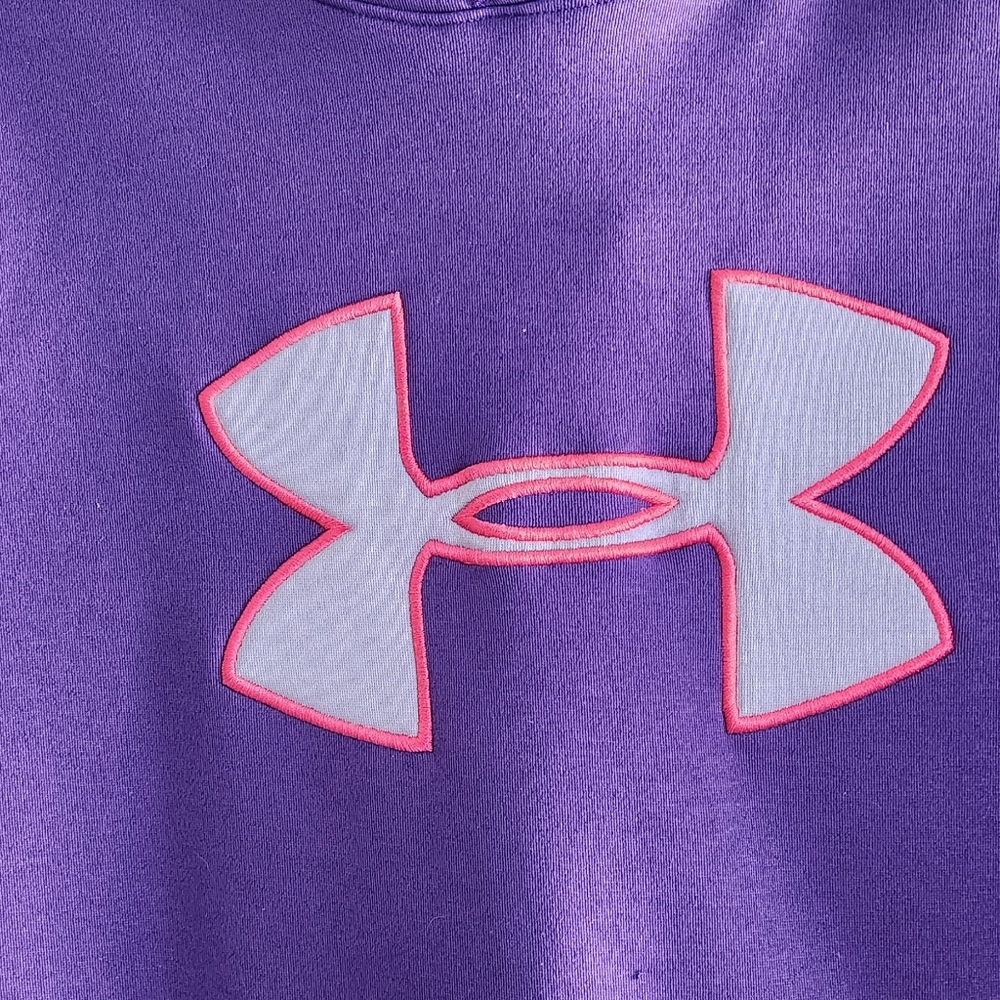 Under Armour Purple Hoodie Size SM lined hood Front Pouch - Picture 4 of 6
